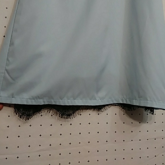 Zara Light Blue Mini Shift Dress sz S - Picture 2 of 8